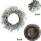 18inch Artificial Forsythia Flower Wreath, All Year Around Wreath for Front Door, Wedding Window Home Wall Indoor Front Door Decor (Blue, 18in)
